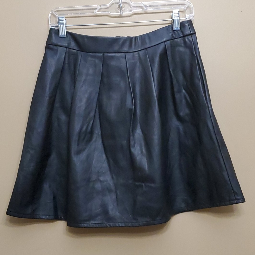 Faux Leather Skirt